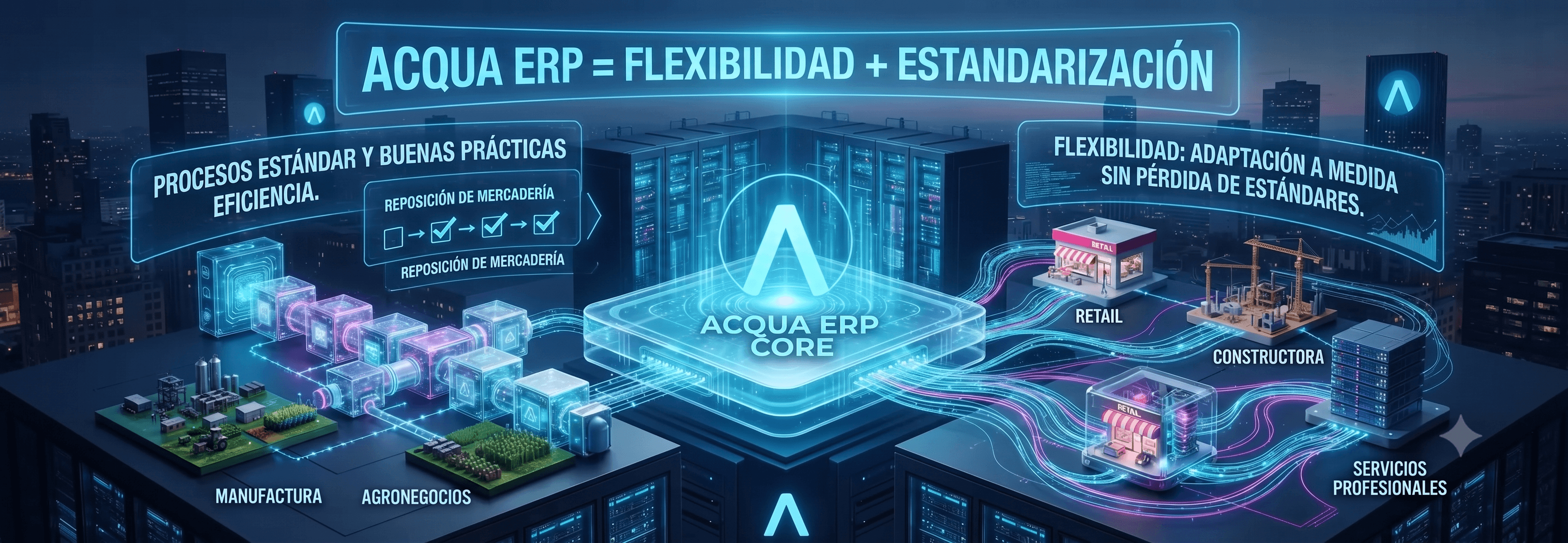Comparison between flexibility and standardization in an ERP system
